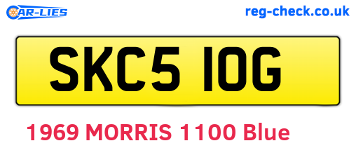 SKC510G are the vehicle registration plates.