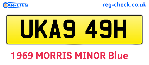 UKA949H are the vehicle registration plates.