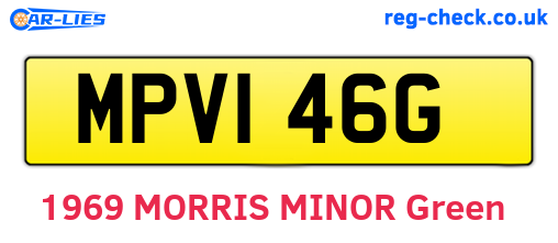 MPV146G are the vehicle registration plates.