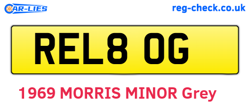 REL80G are the vehicle registration plates.