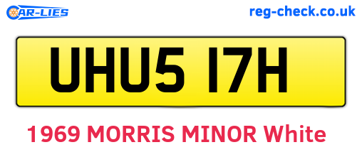 UHU517H are the vehicle registration plates.