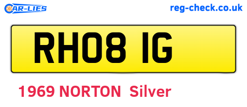 RHO81G are the vehicle registration plates.