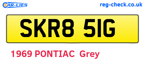 SKR851G are the vehicle registration plates.