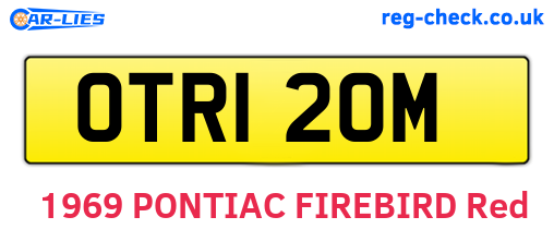 OTR120M are the vehicle registration plates.