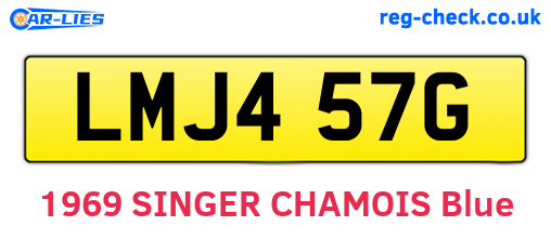 LMJ457G are the vehicle registration plates.