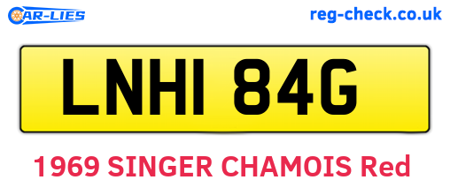 LNH184G are the vehicle registration plates.