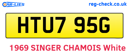 HTU795G are the vehicle registration plates.