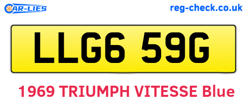 LLG659G are the vehicle registration plates.