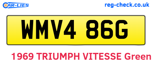 WMV486G are the vehicle registration plates.