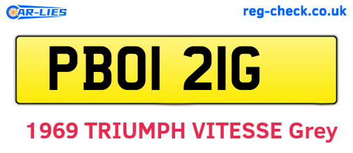 PBO121G are the vehicle registration plates.