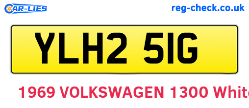 YLH251G are the vehicle registration plates.