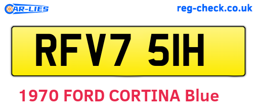 RFV751H are the vehicle registration plates.