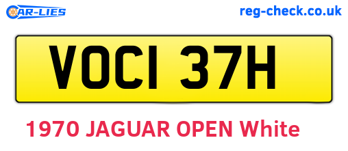 VOC137H are the vehicle registration plates.