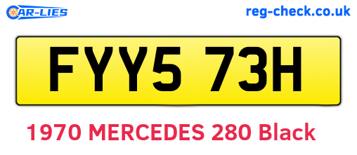 FYY573H are the vehicle registration plates.