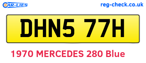DHN577H are the vehicle registration plates.