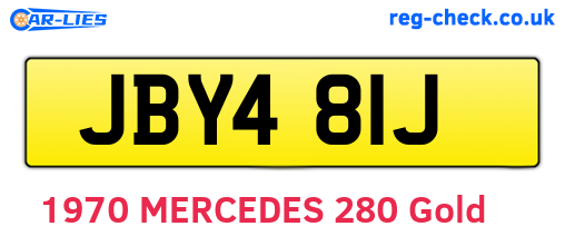 JBY481J are the vehicle registration plates.