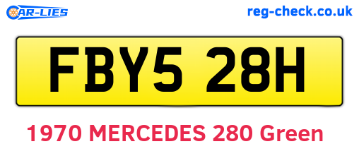 FBY528H are the vehicle registration plates.