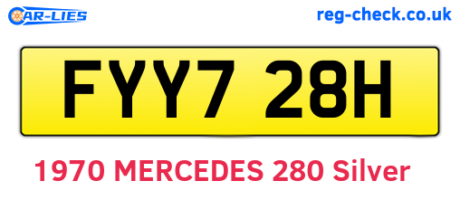 FYY728H are the vehicle registration plates.