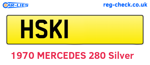 HSK1 are the vehicle registration plates.