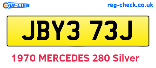 JBY373J are the vehicle registration plates.