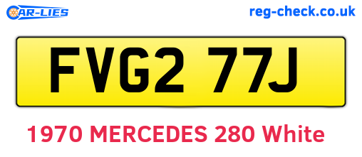 FVG277J are the vehicle registration plates.