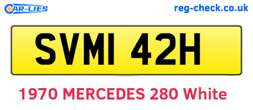SVM142H are the vehicle registration plates.