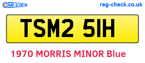 TSM251H are the vehicle registration plates.