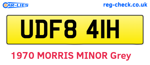 UDF841H are the vehicle registration plates.