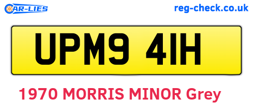 UPM941H are the vehicle registration plates.