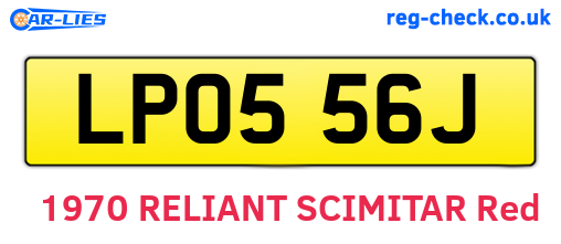 LPO556J are the vehicle registration plates.