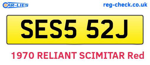 SES552J are the vehicle registration plates.