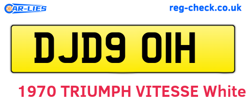 DJD901H are the vehicle registration plates.