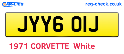 JYY601J are the vehicle registration plates.