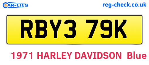 RBY379K are the vehicle registration plates.