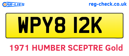 WPY812K are the vehicle registration plates.