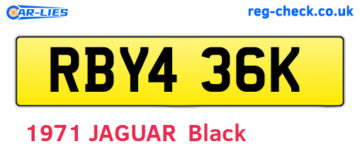 RBY436K are the vehicle registration plates.