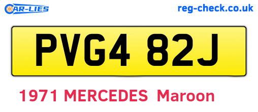 PVG482J are the vehicle registration plates.