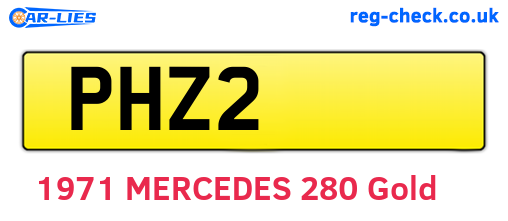 PHZ2 are the vehicle registration plates.