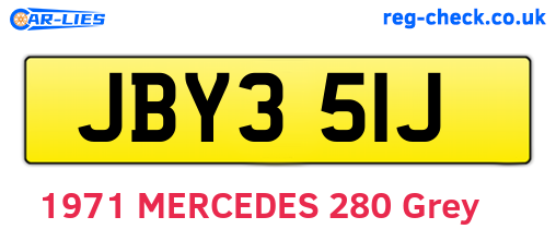 JBY351J are the vehicle registration plates.
