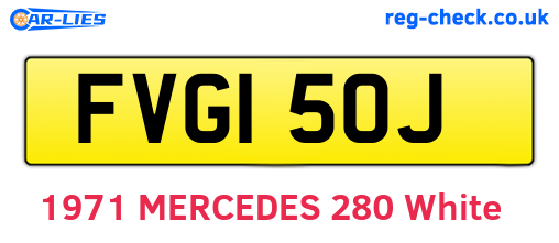 FVG150J are the vehicle registration plates.