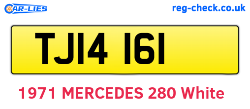 TJI4161 are the vehicle registration plates.