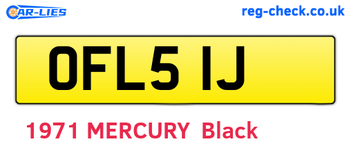 OFL51J are the vehicle registration plates.