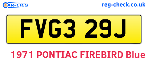 FVG329J are the vehicle registration plates.