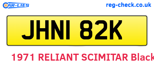 JHN182K are the vehicle registration plates.