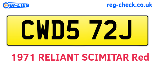 CWD572J are the vehicle registration plates.