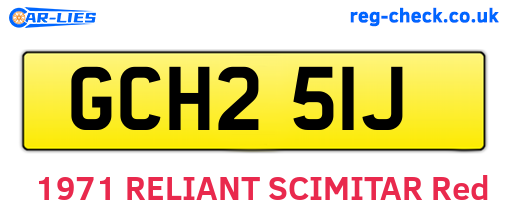 GCH251J are the vehicle registration plates.