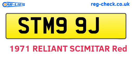 STM99J are the vehicle registration plates.