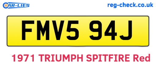 FMV594J are the vehicle registration plates.