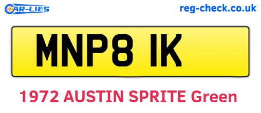 MNP81K are the vehicle registration plates.