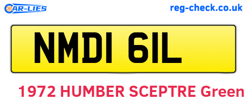 NMD161L are the vehicle registration plates.